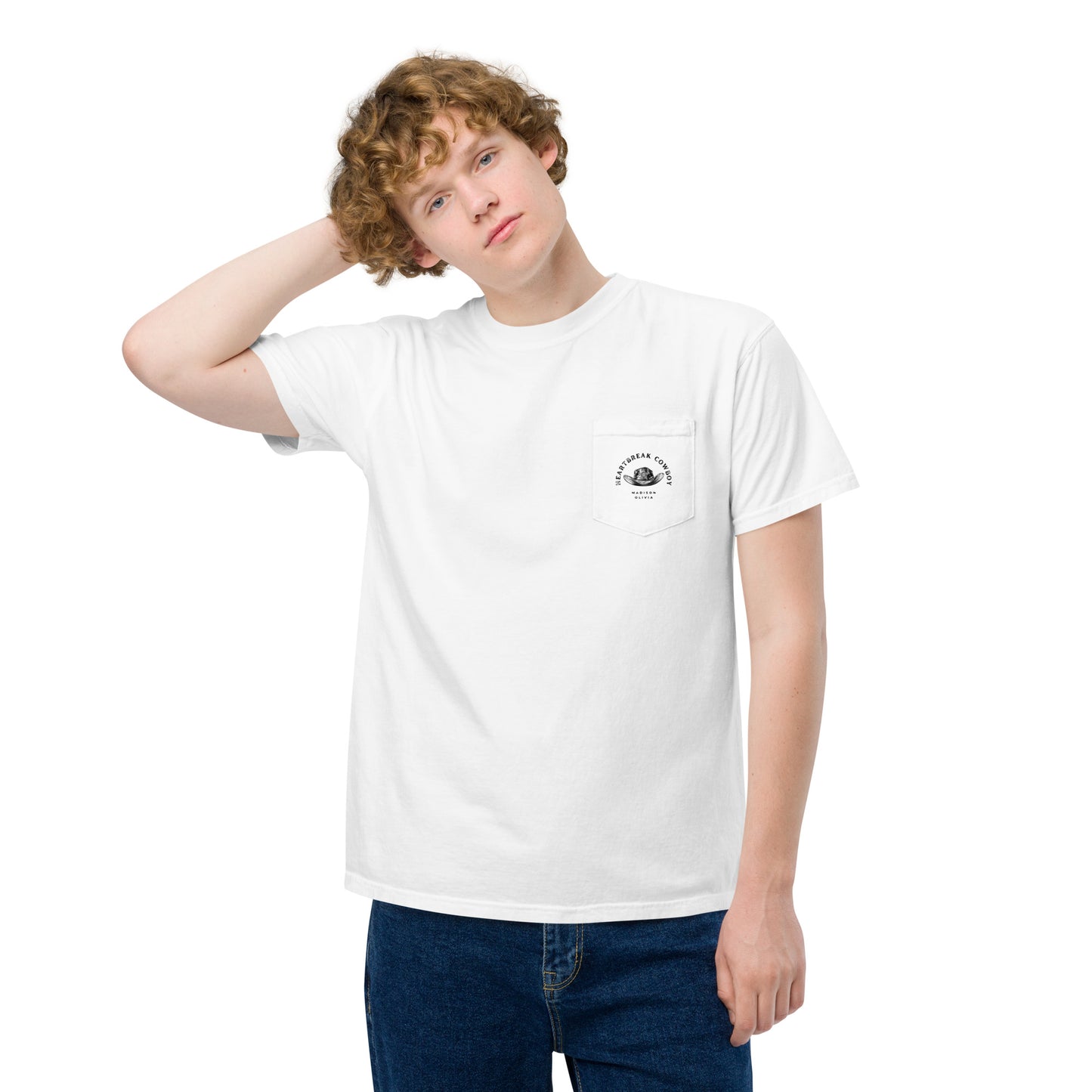 Heartbreak Cowboy Unisex Pocket T-Shirt